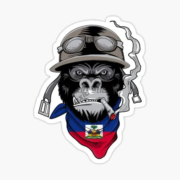 HAITI Flag and Emblem of The Republic of Haiti Sticker Car Truck SUV Window Wall Cup Laptop Vehicles Bumper Self-adhesive Decor
