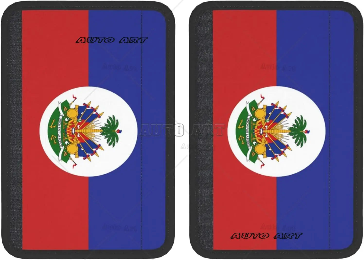 Haiti Flag Car Seat Belt Covers Cute Flag Car Seat Belt Cover Pad Funny Strap Cover Universal Car Interior Accessories Decor