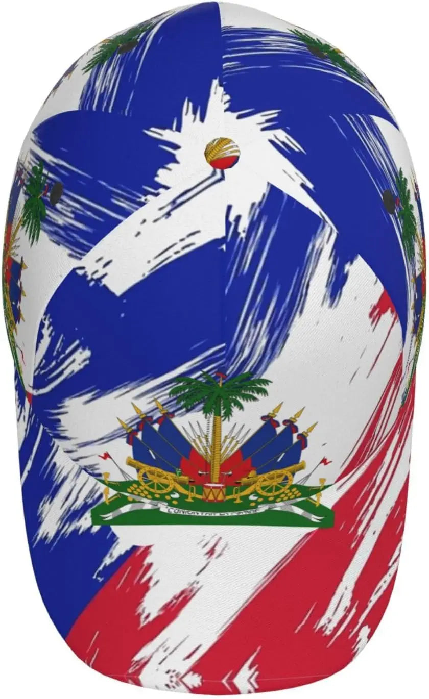 Haitians Snapback Cap Haiti Baseball Hats Haiti Flag Sun Hat Adjustable Haiti Trucker hat for Women Men