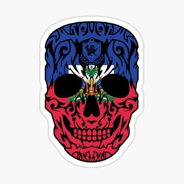 HAITI Flag and Emblem of The Republic of Haiti Sticker Car Truck SUV Window Wall Cup Laptop Vehicles Bumper Self-adhesive Decor
